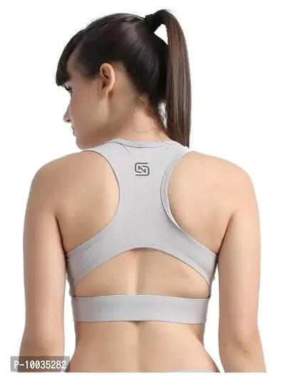 NDLESS SPORTS Combo of 2 Solid Polyester Blend Non-Wired Soft Padded Sports Bra for Cycling, Racing, Excercise & Fitness-thumb2