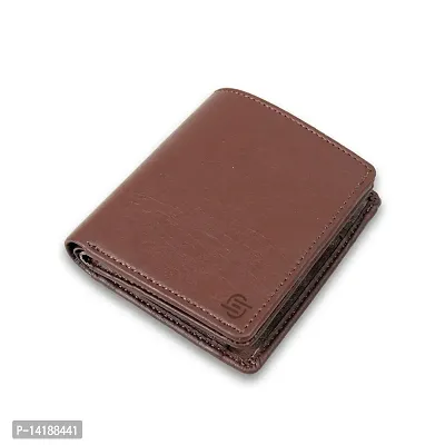 ENAYA FASHIONABLE Brown Lather Wallet-thumb0