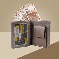 ENAYA FASHIONABLE Brown Lather Wallet-thumb3