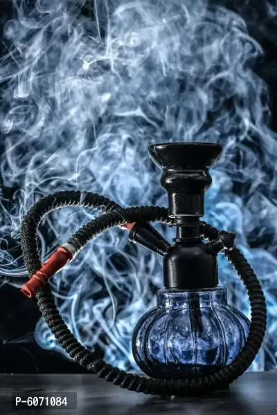 7.5 INCH GLASS BLACK HOOKAH