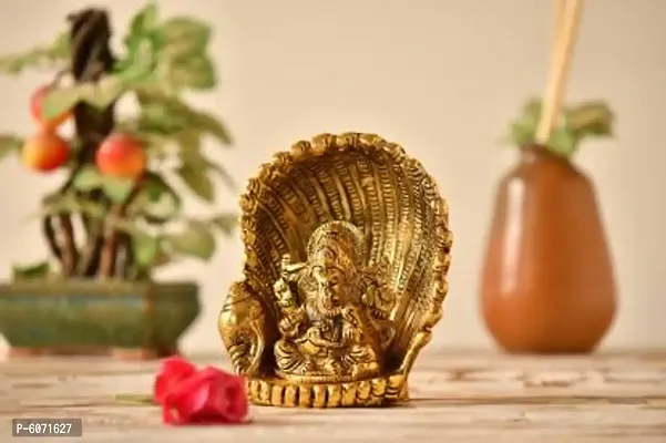 Ganesha Idol |Ganesh Bhagwan Statue| Hindu God |Ganpati Murti For Home |Pooja |Entrance |Decor |Good Luck |Vastu Decorative Showpiece - 14 cm