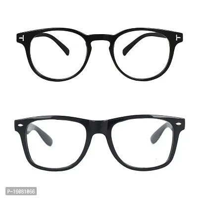 Alvia Combo of 2 Sunglasses For Men and Women Vol-2 (Black-Black Dc)-thumb2