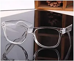 Alvia Square Spectacle Frame For Men And Women Vol-25 (Transparent-Clear)-thumb3