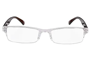 Alvia Optical Premium Reading Glasses For Men And Women Reading Power Glasses For Men  Women Brown White (1.00) Vol-3-thumb1