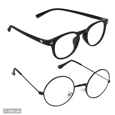 Alvia Combo of 2 Sunglasses For Men and Women Vol-2 (Black,Black)-thumb0
