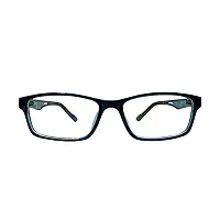 Alvia Rectangular Polycarbonate Eyewear Frame For Men and Women-Vol-9 (Blue,Clear)-thumb1