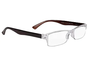Alvia Optical Premium Reading Glasses For Men And Women Reading Power Glasses For Men  Women Brown White (1.00) Vol-3-thumb3