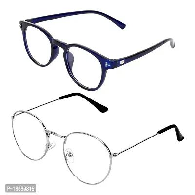 Alvia Combo of 2 Sunglasses For Men and Women Vol-3 (Blue,Silver)-thumb4
