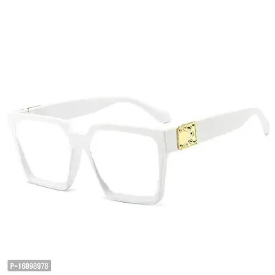 Alvia Square Spectacle Frame For Men And Women Vol-25 (Clear-Transparent)
