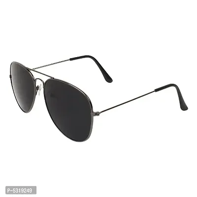 Alvia Black Aviator Sunglasses