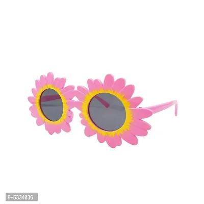 Pink Round Girls Sunglasses-thumb0