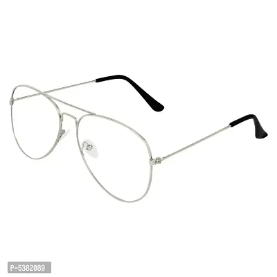 Silver Aviator Unisex Eyewear Frame