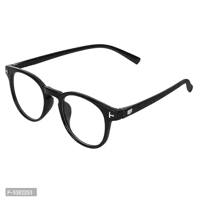 Black Round Unisex Eyewear Frame-thumb0