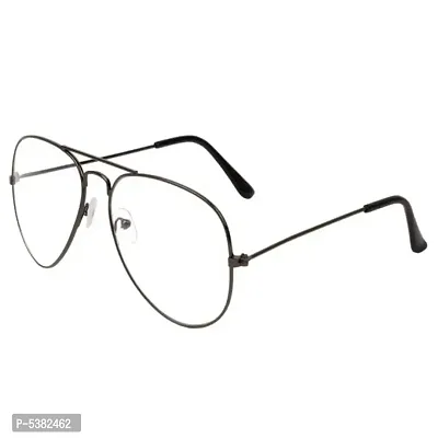 Black Aviator Unisex Eyewear Frame