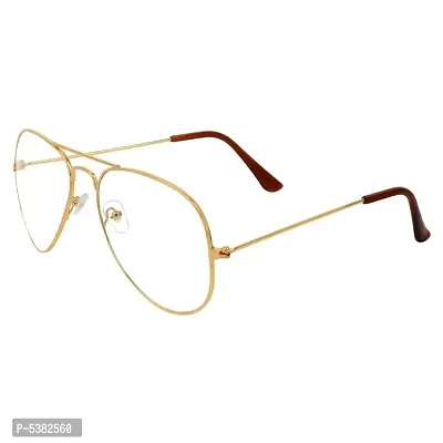 Golden  Aviator Unisex Eyewear Frame-thumb0