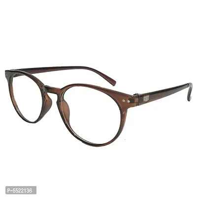 Brown Round Unisex Eyewear Frame