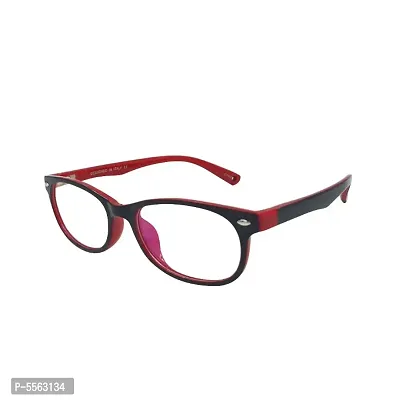 Alvia  Black & Red  Rectangle Unisex Kids  Eyewear Frame -4-thumb0
