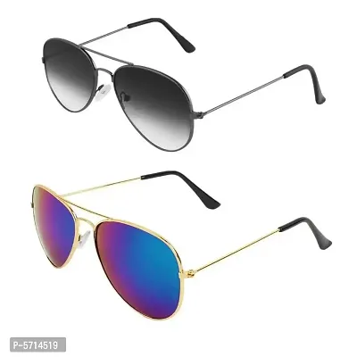 Alvia Combo of 2 Sunglasses for Men  Women-2-thumb0