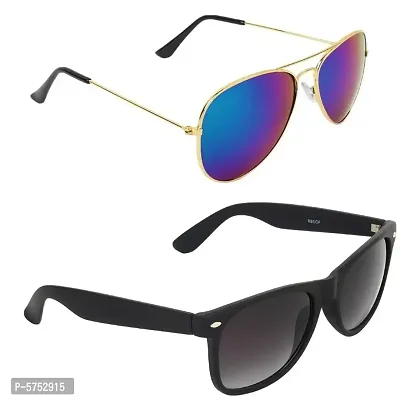 Alvia Combo of 2 Sunglasses For Men And Women-79