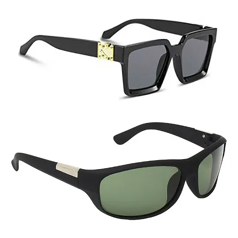 Stylish Unisex Combo of 2 Sunglasses