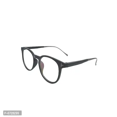 Black Clear Round Polycabonate Unisex Frame-thumb0
