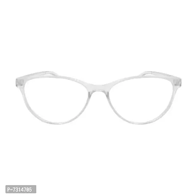 Stylish Transparent  Clear Polycarbonate Cat-Eye Unisex Sunglasses 224