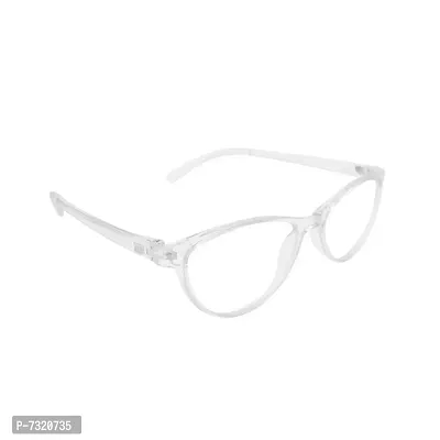 Stylish Transparent  Clear Polycarbonate Cat-Eye Unisex Sunglasses 160