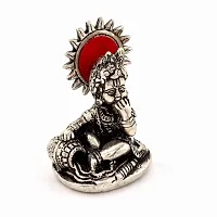 Shree MANGALAM MART White Metal Lord Ladoo Gopal Krishna Puja Idol-thumb1