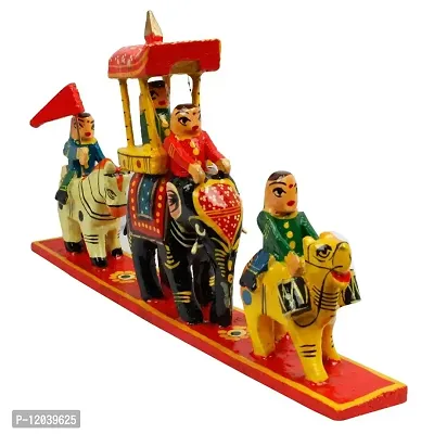 Royal Maharaja Procession Wood Handicraft Item 110-thumb2