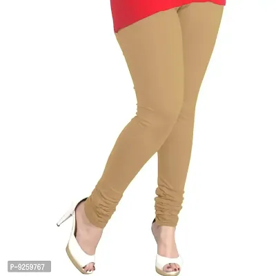 Beige Churidaar Komal Cotton Leggings 213-thumb0