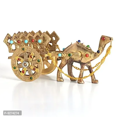 Gemstone Studded Pure Brass Camel Handicraft -184