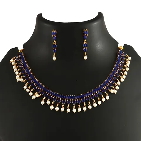 Ethnic Design Necklace Set for Women with Designer Earrings