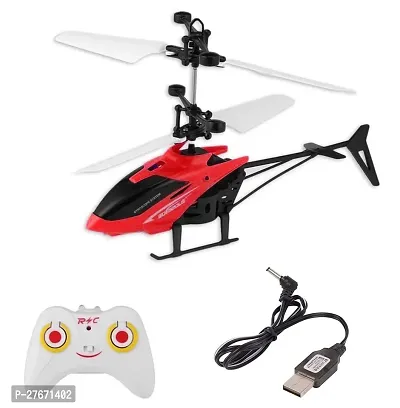 Helicopter with Radio Remote Control and Hand Sensor Charging Helicopter 2 in 1 Toys with 3D Light Toys for Boys Kids (Indoor  Outdoor Flying)(Multicolour)
