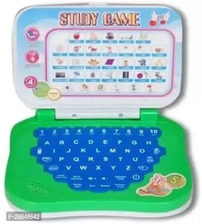 Study Game Toy Laptop with Music and Alphabet Sound and Lights for Kids | Educational Mini Laptops | Learning Small Computer Gaming Toys | Best Gift for Boys Girls Toddler Kid (Multicolor)-thumb0