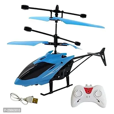 Flying Helicopter with Hand Gravity Sensor, Remote Control Helicopter Toy, Safety Sensor Helicopter for Kids Age 4+ Years I Pack of 1 Helicopter-thumb0