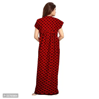 Elegant Cotton Printed Nighty for Women-thumb2