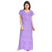 Elegant Cotton Printed Nighty for Women Pack of 2-thumb3