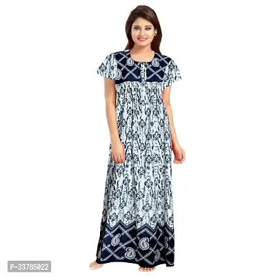 Elegant Cotton Printed Nighty for Women Pack of 2-thumb2