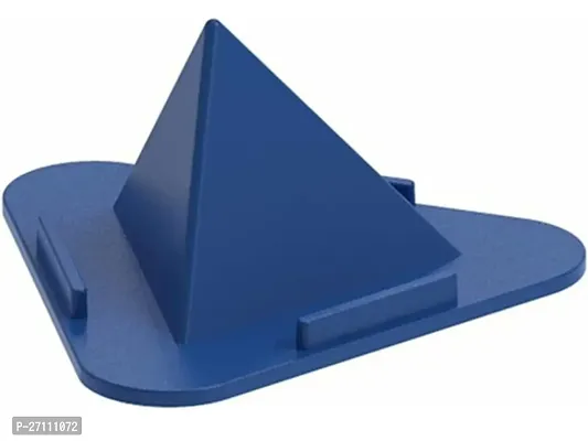 Stylish Navy Blue Plastic Sided Mobile Phone Stand Pyramid Shape Holder Mobile Stand