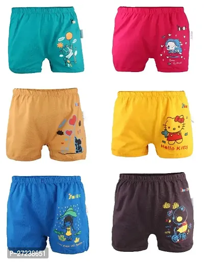 PURE COTTON SHORTS FOR BOYS  GIRLS PACK OF 6-thumb0