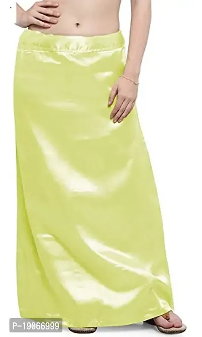 Buy GirlsNCurls Women's Satin Silk Maxi Saree Underskirt Petticoat