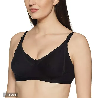 Buy GirlsNCurls Women's Maternity Bra Full Bust Non Padded Wire Free Nursing  Bra Full Cup Bra Easy Breast Feeding Online In India At Discounted Prices