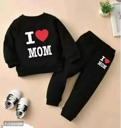 black colour cotton clothing set for baby boy-thumb0