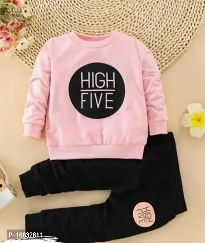 Pink color cotton clothing set for baby boys