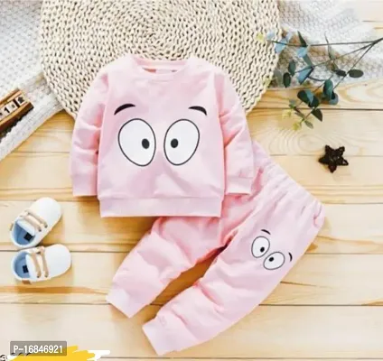 Peach colour cotton clothing set for baby boys
