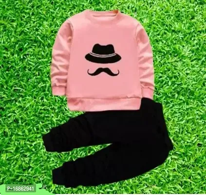 Pink color cotton clothing set for baby boy-thumb0