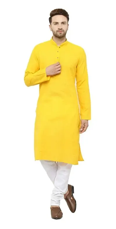 Label HJ Men's Cotton Kurta Payjama Set for All Occassions