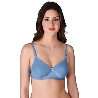 Narsingha Dreams Womens Cotton Lightly Padded Full Coverage Non-Wired T-Shirt Bra Combo Pack of 3-thumb1