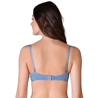 Narsingha Dreams Womens Cotton Lightly Padded Full Coverage Non-Wired T-Shirt Bra Combo Pack of 3-thumb3