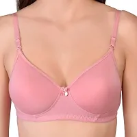 Narsingha Dreams Womens Cotton Lightly Padded Full Coverage Non-Wired T-Shirt Bra Combo Pack of 3-thumb4